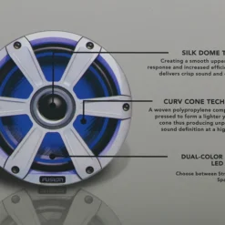 Fusion SG-FL77SPW Signature Marine Speakers With LED 7.7in 280W White -Cheap Fusion Store 010 01428 10 2