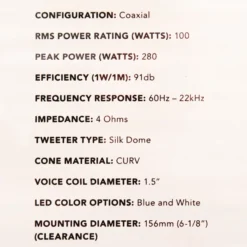 Fusion SG-FL77SPC Signature Marine Speakers With LED 7.7in 280W Chrome 18 Fusion SG-FL77SPC Signature Marine Speakers With LED 7.7in 280W Chrome -Cheap Fusion Store 010 01428 11 4