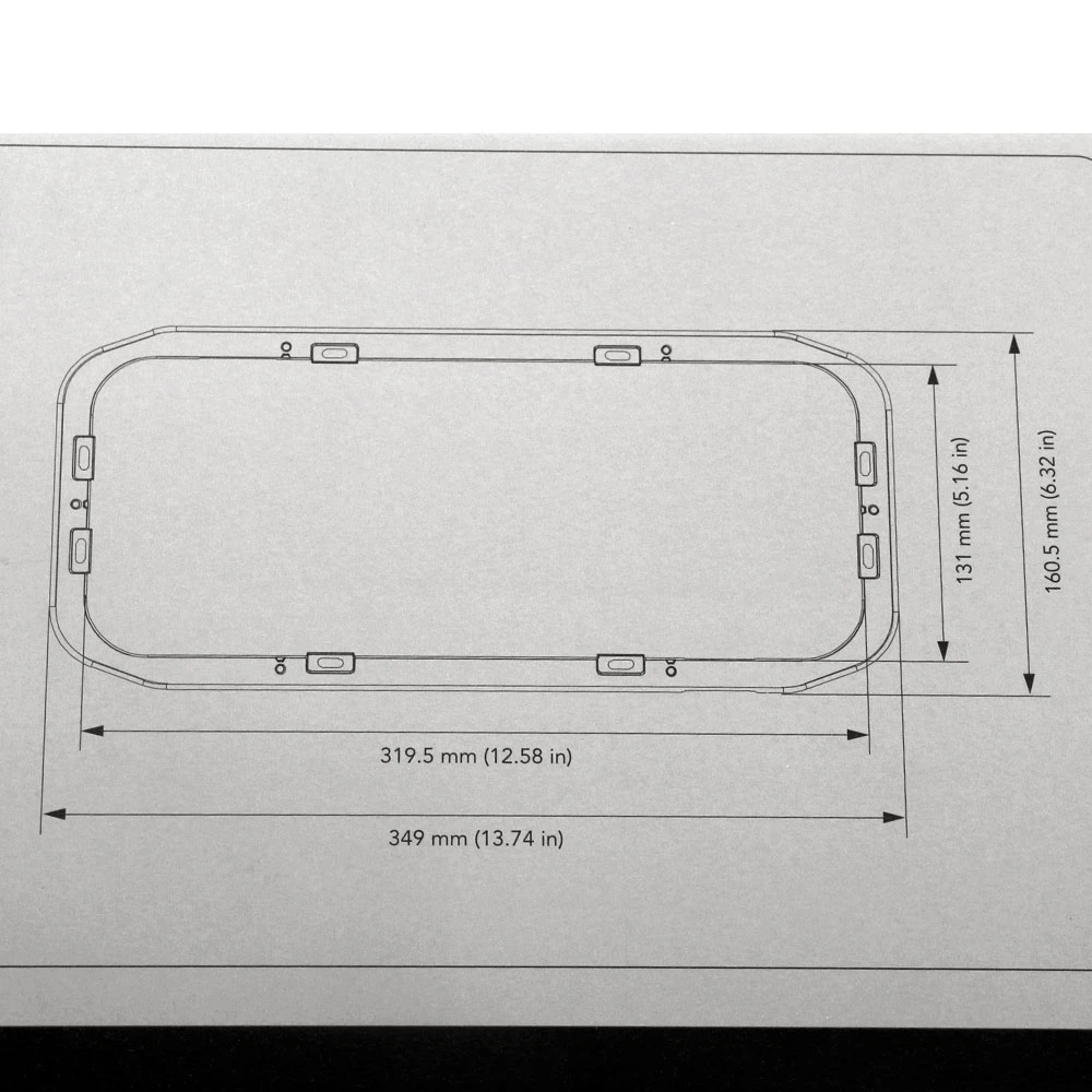 Fusion PS-A43SPB Panel-Stereo 43mm Surface Mounting Spacer 2 Fusion PS-A43SPB Panel-Stereo 43mm Surface Mounting Spacer - Image 2