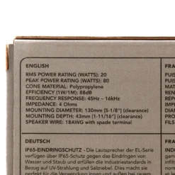 Fusion EL Series Shallow Mount Marine Speakers 6.5in 80W White -Cheap Fusion Store 117965 4 n