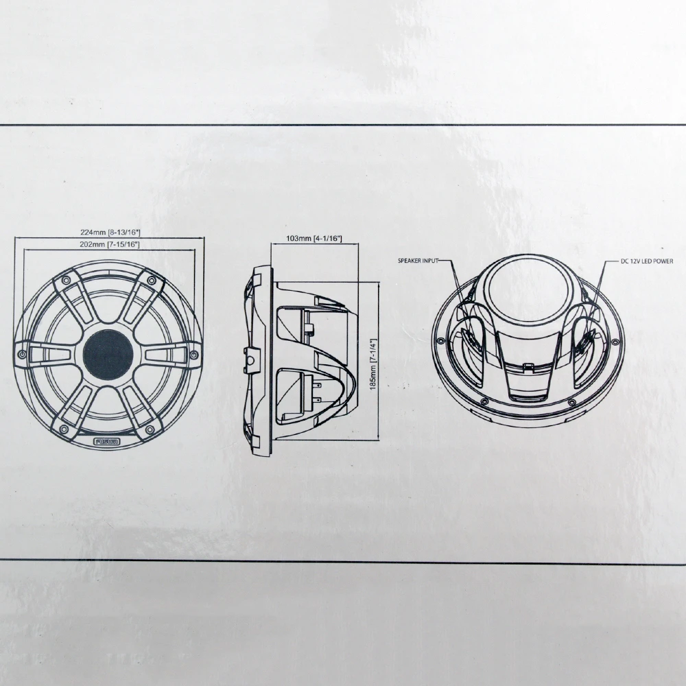 Fusion Signature 2-Way Coaxial Sports Chrome Marine Speakers With LED 8.8in 330W 3 Fusion Signature 2-Way Coaxial Sports Chrome Marine Speakers With LED 8.8in 330W - Image 3