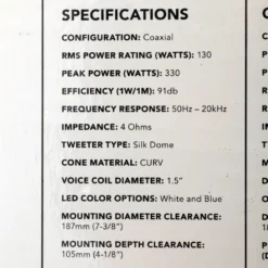 Fusion Signature 2-Way Coaxial Sports Chrome Marine Speakers With LED 8.8in 330W 10 Fusion Signature 2-Way Coaxial Sports Chrome Marine Speakers With LED 8.8in 330W -Cheap Fusion Store 91652 4 n