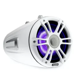 Fusion Signature 3 Sports White LED Marine Wake Tower Speakers 6.5in 230W -Cheap Fusion Store sg crgbw wts spw right facing white 65