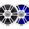 Fusion 2-Way Coaxial Sports White LED Marine Speakers With Regulator 7.7in 280W
